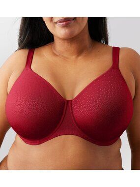 Wacoal Back Appeal Full Coverage Seamless Underwire Bra Regina Red 36H 855403